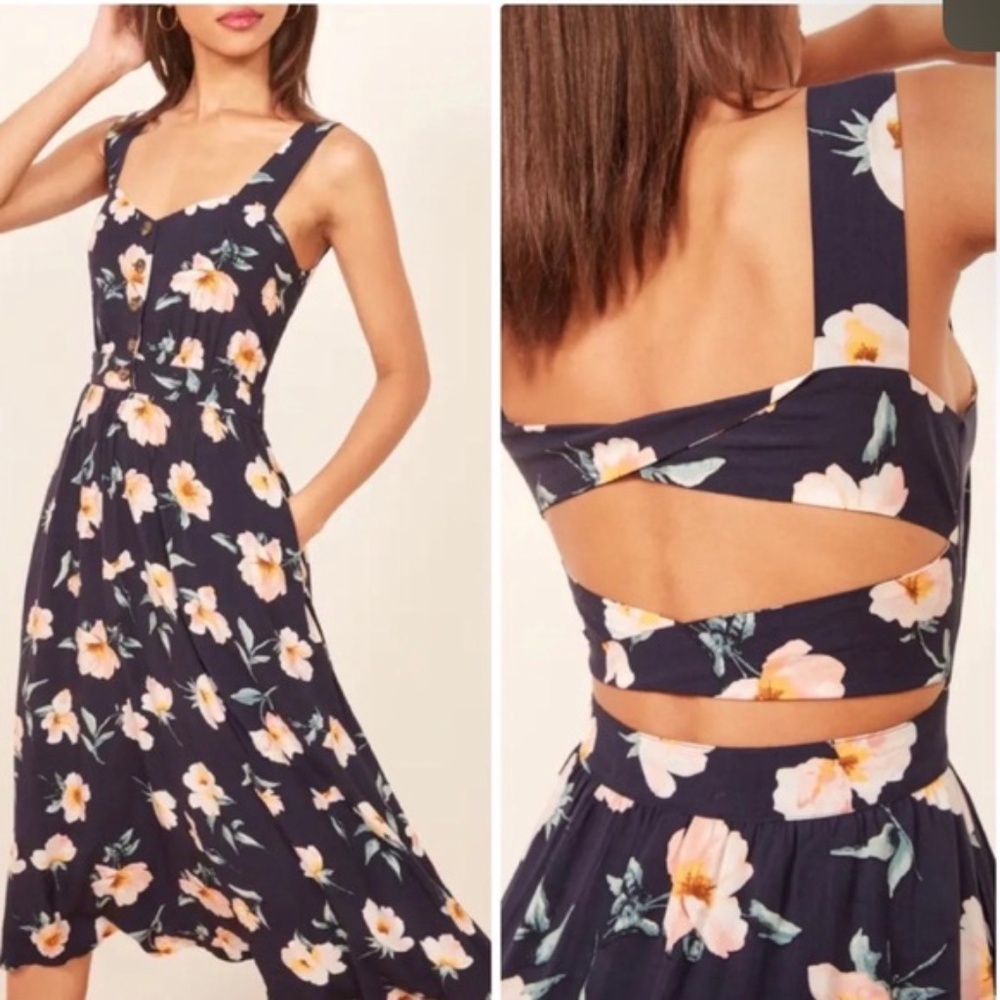 Reformation Lanai Midi Dress - NWOT